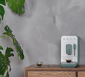 Machine à café automatique SMEG vert émeraude entretien