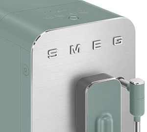 Expresso broyeur SMEG vert émeraude interface