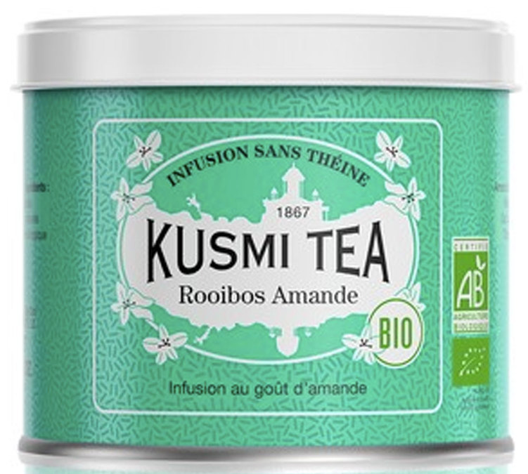 Puszka Rooibos Migdałowy Bio - Sypana 100 g - KUSMI TEA
