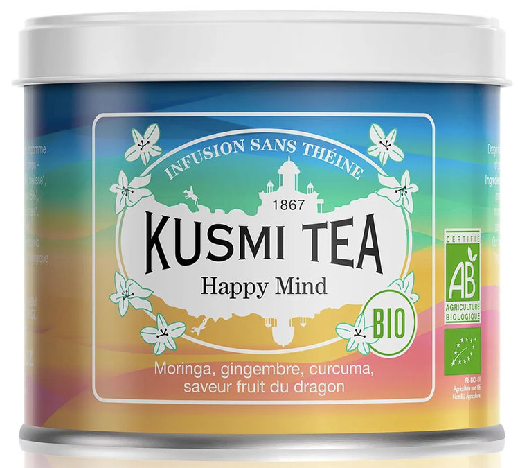 Lata Infusión Happy Mind Bio - Granel 100 g - KUSMI TEA