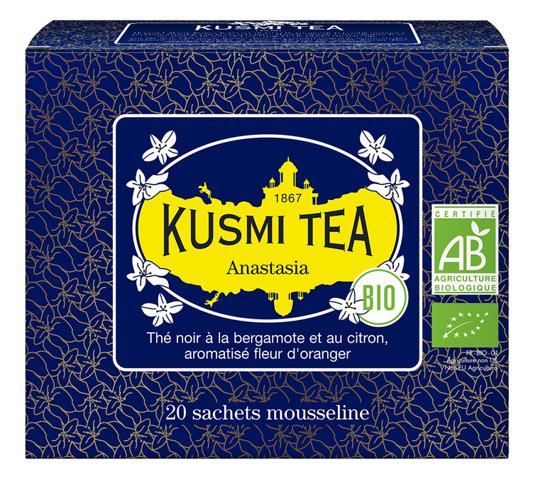 Schwarzer Tee Anastasia Bio & Fairtrade - 20 Beutel - KUSMI TEA