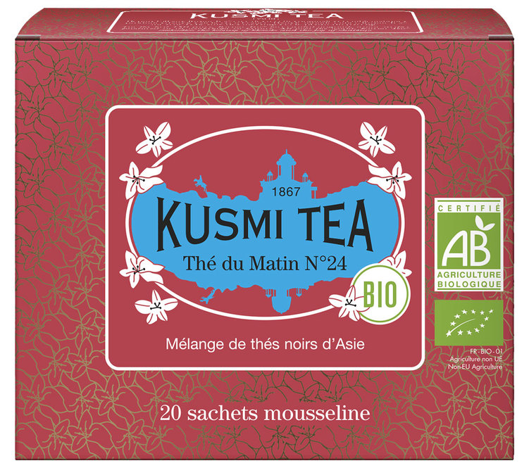 Chá Preto Matinal N°24 Bio - 20 saquetas - KUSMI TEA