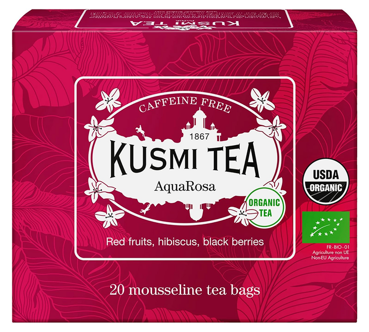 Infusão AquaRosa Bio - 20 saquetas - KUSMI TEA