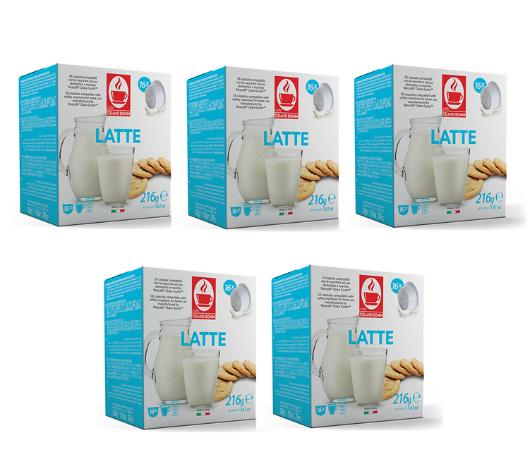 80 capsules compatibel met Nescafé* Dolce Gusto* Melk – CAFFE BONINI