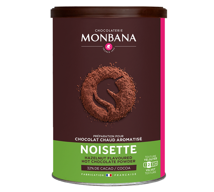 Schokoladenpulver mit Haselnussaroma - Lose 250 g - MONBANA