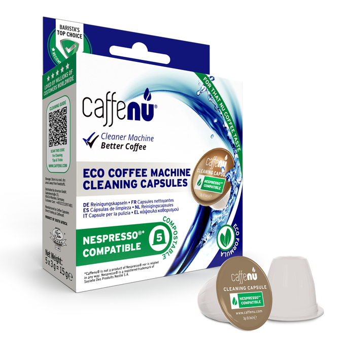 Kapsułki czyszczące CAFFENU - do ekspresów kompatybilnych z Nespresso® x5