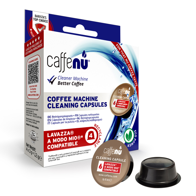 CAFFENU Reinigingscapsules voor Lavazza A Modo Mio koffiemachine - x4 capsules