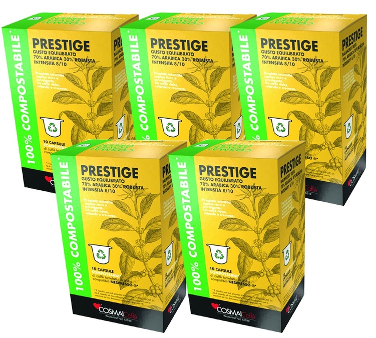 50 Nespresso* Original kompatible Kapseln Prestige - COSMAI CAFFÉ