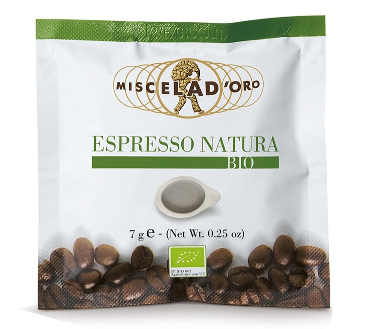 150 luomu ESE-kahvinappia Espresso Natura Bio - MISCELA D'ORO