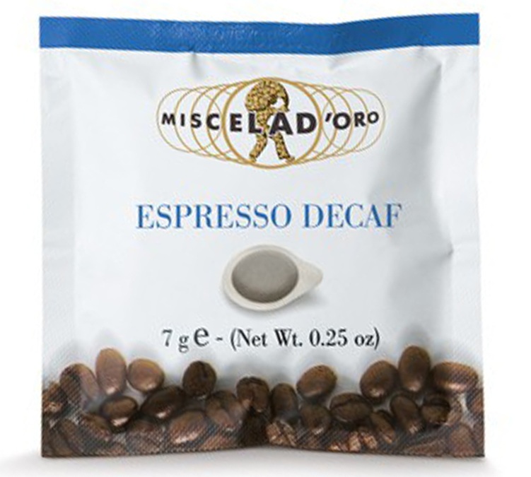 150 μερίδες ESE Espresso Decaffeinato - MISCELA D'ORO