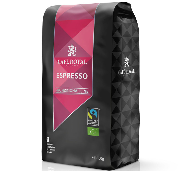 1 kg - Caffè in grani - Espresso Bio - Fairtrade/Max Havelaar - CAFÉ ROYAL