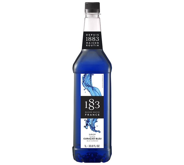 1883 Routin Blue Curacao Sirup - Plastikflasche - 1L