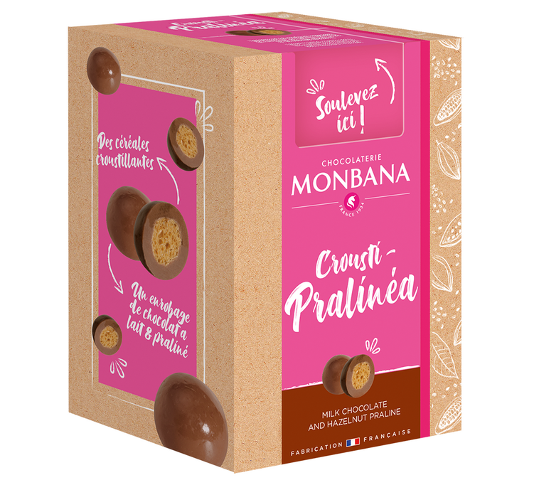 Scatola di Cioccolato Crousti-Pralinéa - 135 g - MONBANA