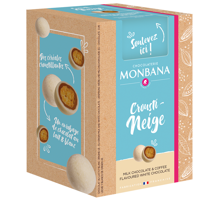 Κουτί Σοκολάτας Crousti-Neige - 135 g - MONBANA