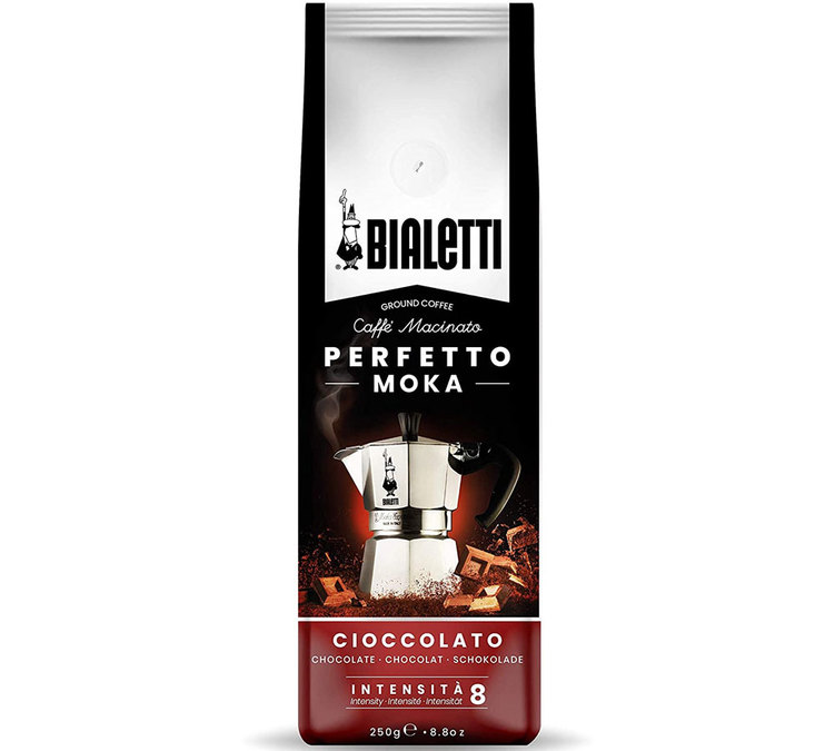 250 g - Caffè macinato - Perfetto Moka aromatizzato al cioccolato - BIALETTI