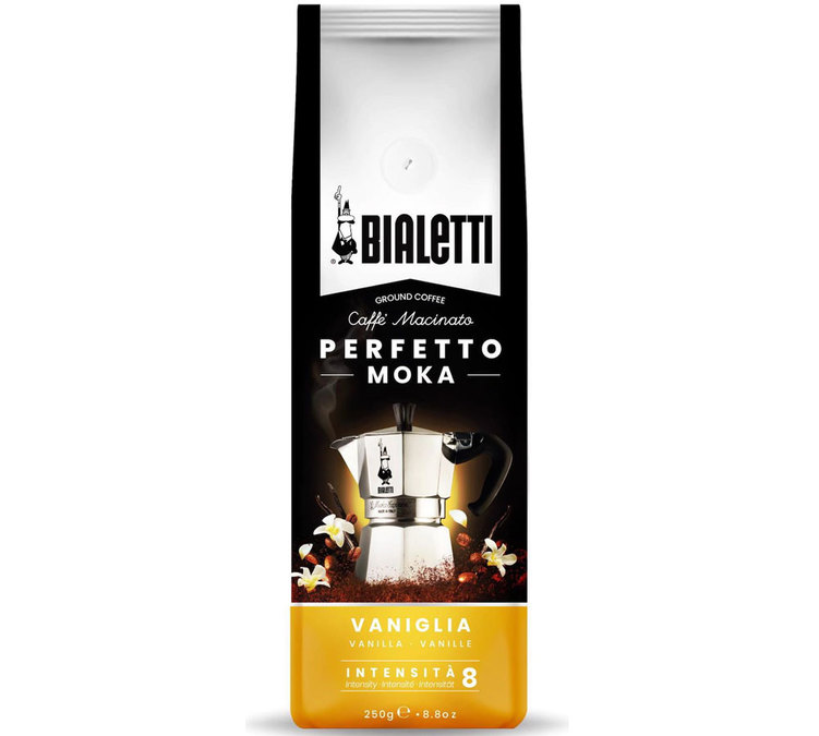 250 g - Café molido - Perfetto Moka sabor vainilla - BIALETTI