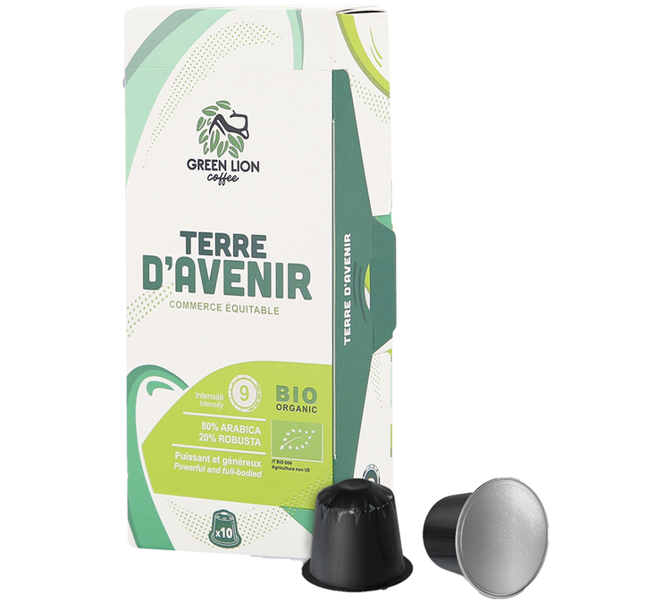 10 Organic Fair Trade Nespresso* Original Compatible Capsules - GREEN LION COFFEE