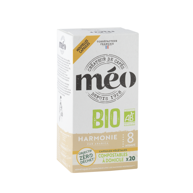 20 Compatible Nespresso* Original Bio Harmony Capsules - CAFES MEO