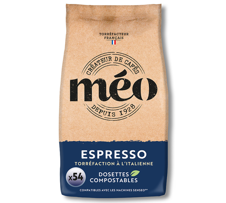 54 Cápsulas Blandas de Espresso Tostado Italiano - CAFES MEO