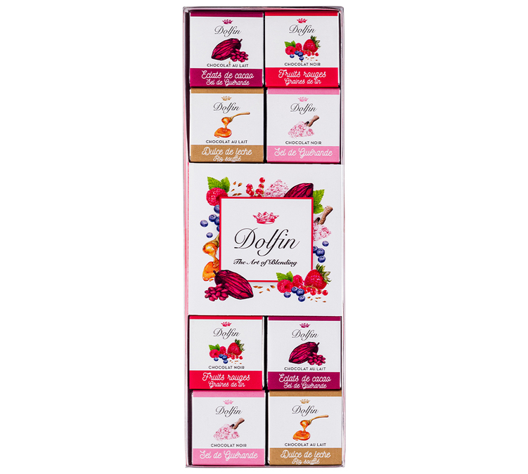 Assortiment Gourmands Sucré Salé 4 Saveurs - 24 napolitains - DOLFIN
