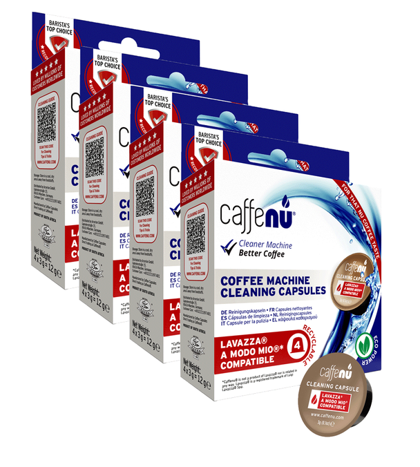 CAFFENU Tisztító kapszulák Lavazza A Modo Mio kávéfőzőhöz - 4 x 4 kapszula