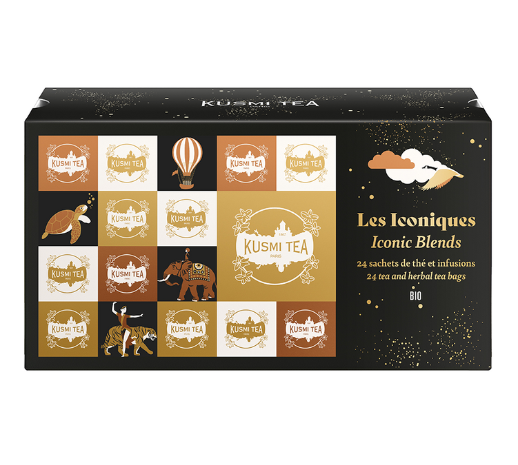 De Ikoniska Bio - Te Infusion Presentförpackning 24 Påsar - KUSMI TEA
