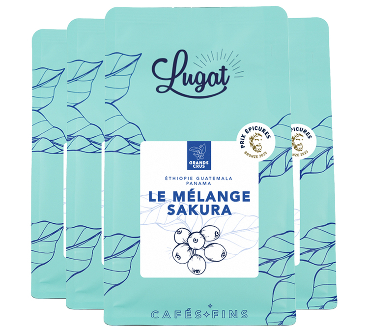 4 x 250 g - Kava u Zrnu - Mješavina Sakura - LUGAT