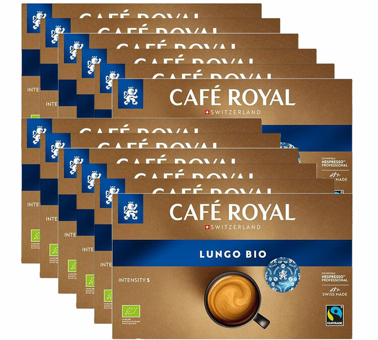 600 Nespresso* Pro Espresso Lungo Bio-kapsler - Fairtrade - CAFE ROYAL