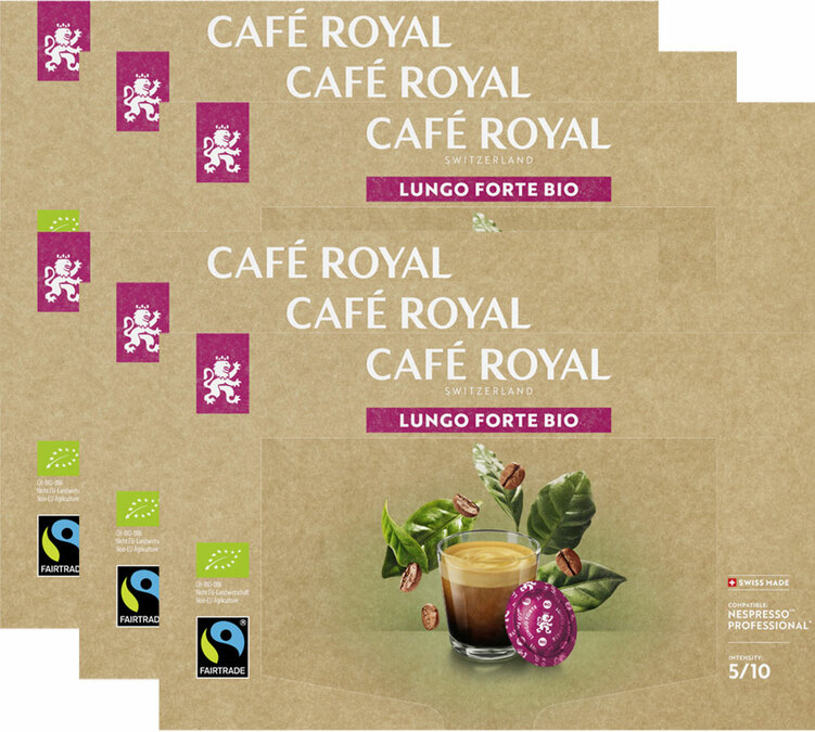 300 Nespresso* Pro Lungo Forte Bio kapsler - Fairtrade - CAFE ROYAL