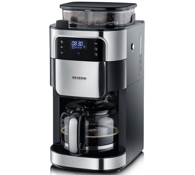 Severin Coffee Maker with Stainless Steel Grinder KA 4813 + Gift Offer