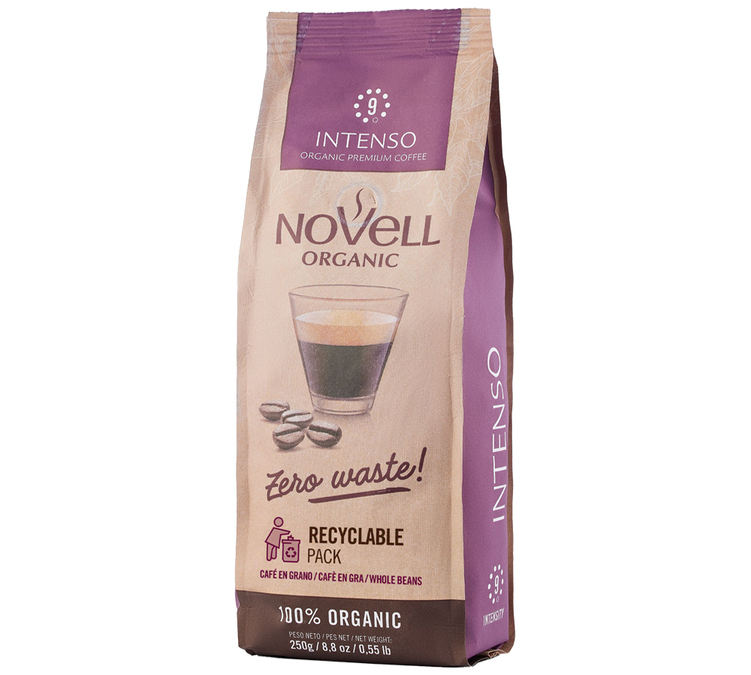 250 g - Café em Grão - Intenso Bio - CAFÉS NOVELL