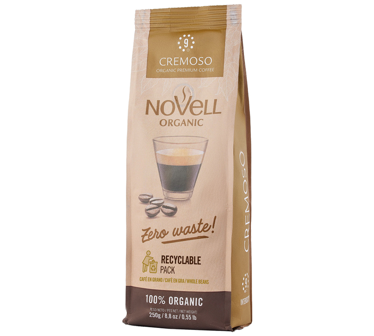 250 g - Kaffebønner - Cremoso Bio - CAFÉS NOVELL