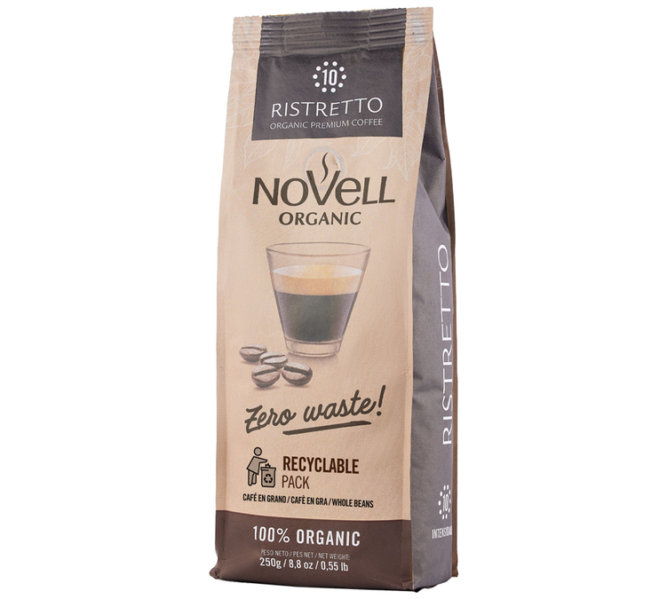 250 g - Whole Bean Coffee - Ristretto Bio - CAFÉS NOVELL