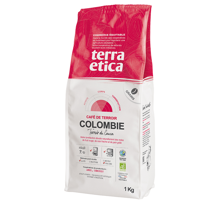 1 kg - Koffiebonen - Biologisch Colombia - TERRA ETICA