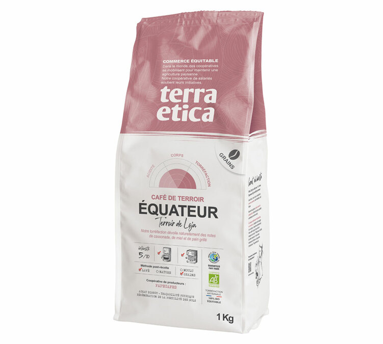 1 kg - Kawa w ziarnach - Ekwador Ekologiczna - TERRA ETICA