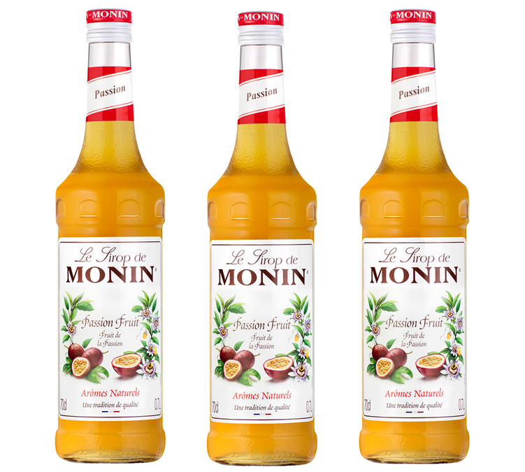 Passion Fruit Syrup Set for Professionals 3 x 70cl - MONIN