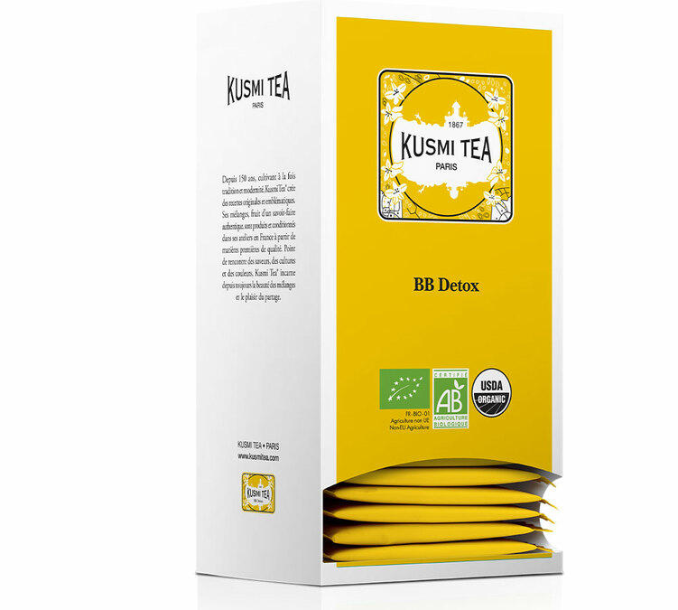 Groene Thee, Maté en Rooibos BB Detox Bio - 25 zakjes - KUSMI TEA