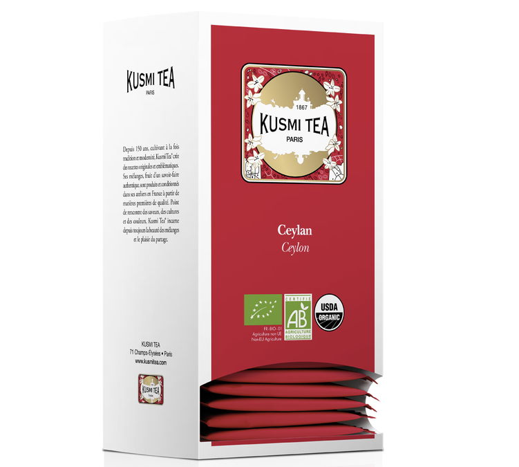 Ceylon Organic Tea - 25 bags - KUSMI TEA