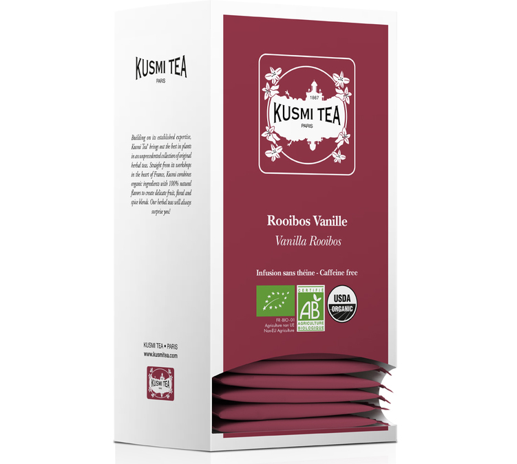 BIO Infuzja Rooibos Waniliowy - 25 torebek - KUSMI TEA