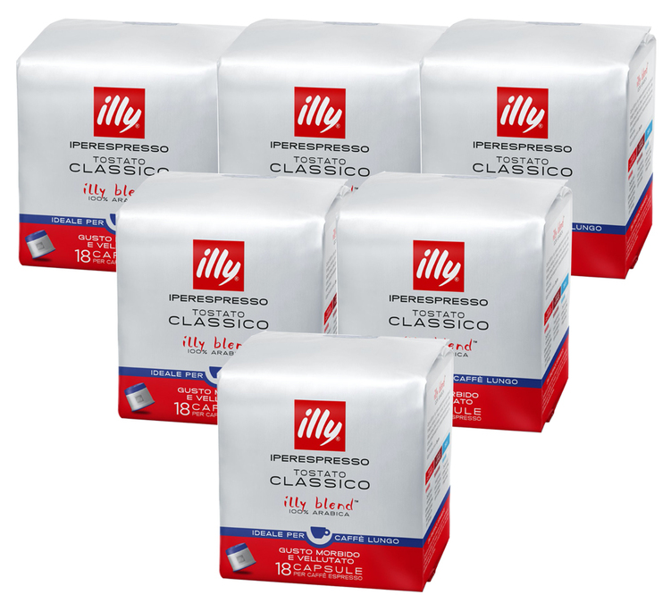 108 Capsules Iperespresso Lungo Torréfaction Classico - Illy