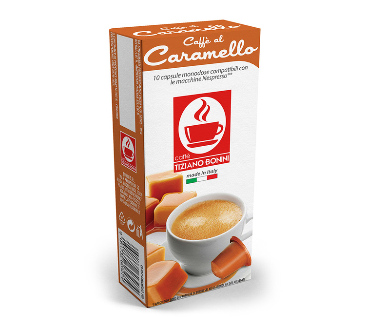 10 Kapsułki Kompatybilne Nespresso* Original Caramello - BONINI