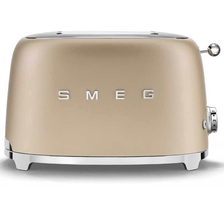 2-skivers brødrister Matt gull - SMEG