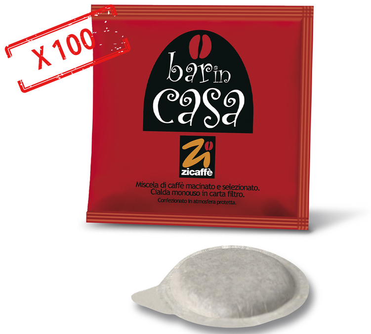 100 ESE капсули Cialda Bar у дома - ZICAFFE