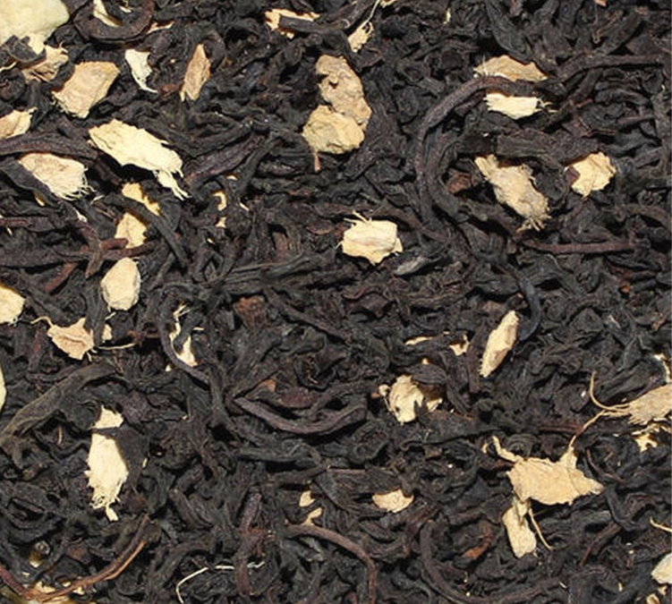 Juoda Arbata Persikas Imbieras Ekologiška - biri 100 g - ENGLISH TEA SHOP
