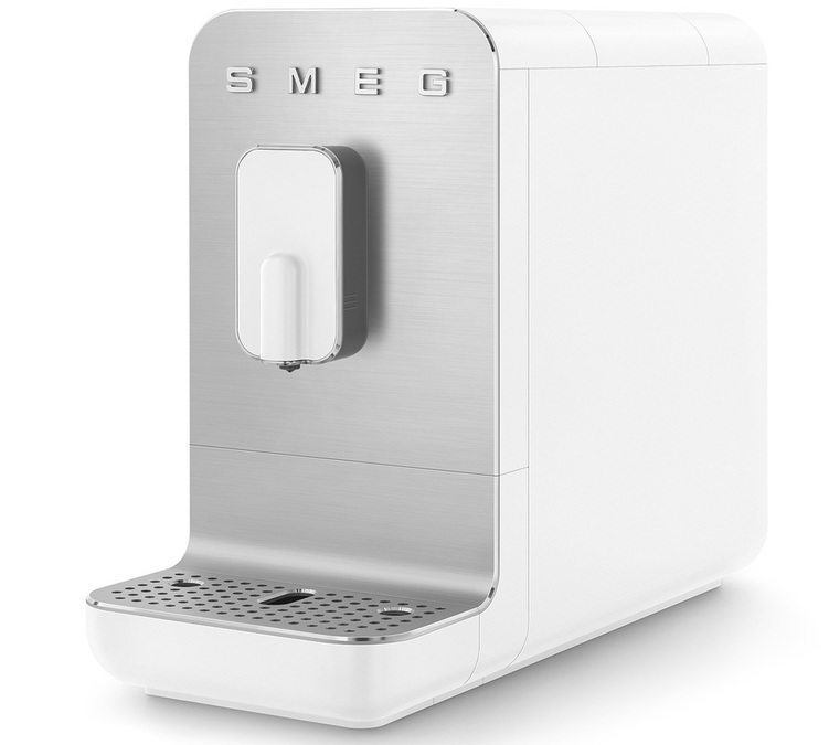 Weiße SMEG Espressomühle BCC11WHMEU