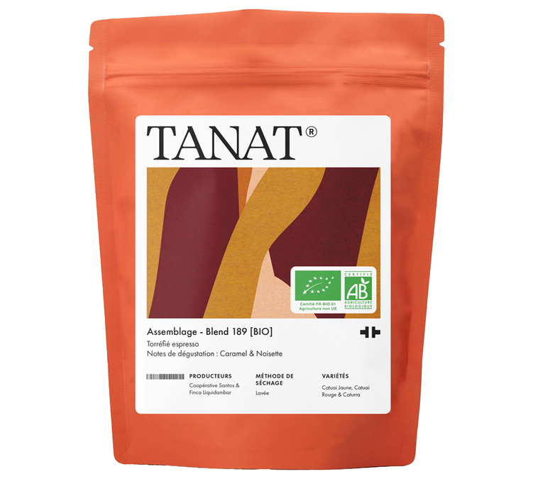 200 g - Καφές σε Κόκκους - Βιολογικό Μείγμα 189 - TANAT