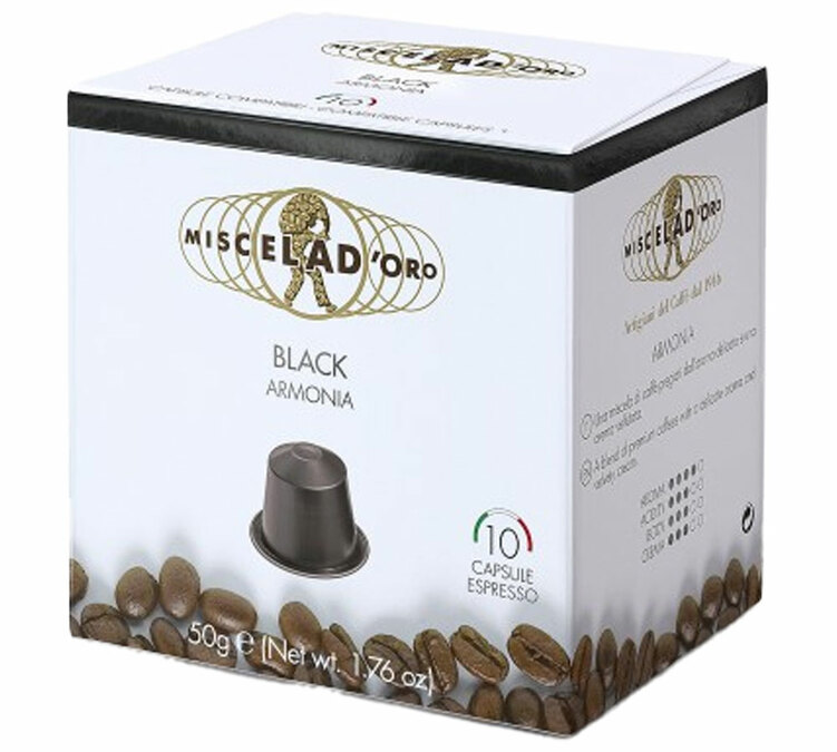 10 kapselia yhteensopiva Nespresso* Original Black Armonia - MISCELA D'ORO