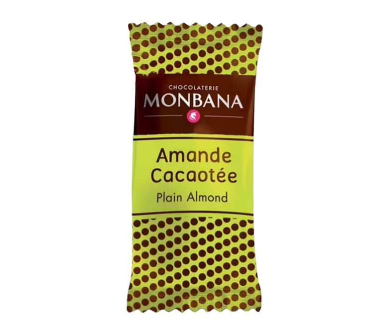 Monbana Kakaomandlar Dispenserlåda - 200 påsar