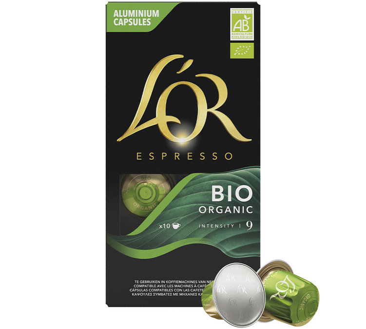 10 Kompatybilne Kapsułki do Kawy Nespresso* Original Intensywna Bio - L'OR ESPRESSO