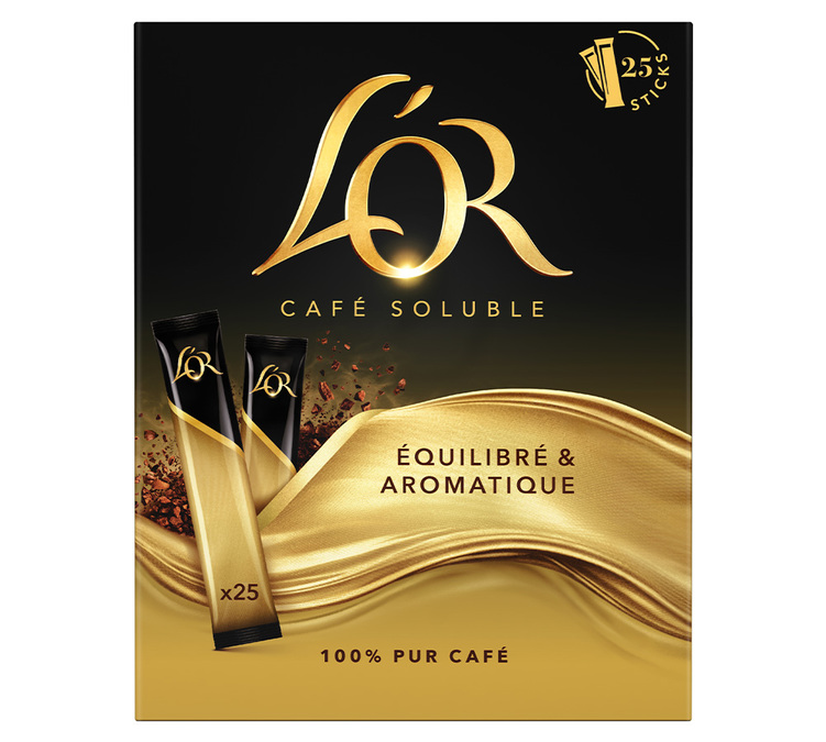 25 cápsulas - Café instantáneo - Puro Arábica - L'OR